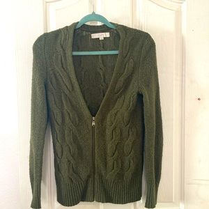Loft Green Knitted Sweater